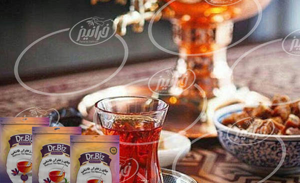 خرید چای زعفران قاشقی 16 تایی با قیمت خوب